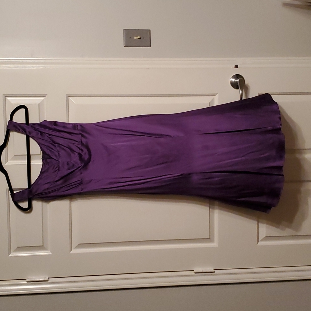 Size Small Pinup Couture Laura Byrnes Silk Purple Dress